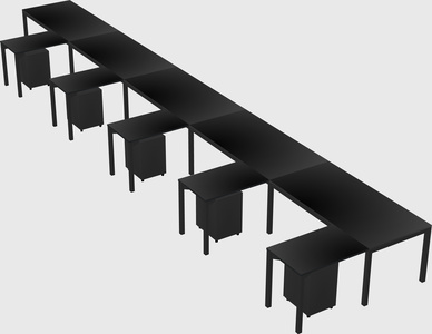L-shaped desk