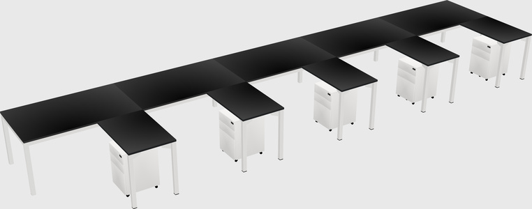 L-shaped desk