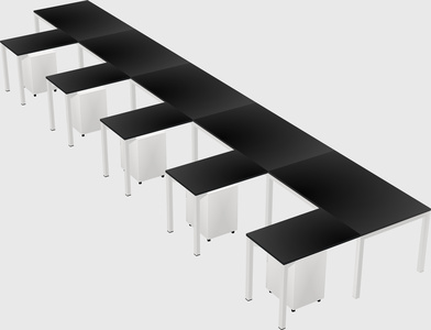 L-shaped desk