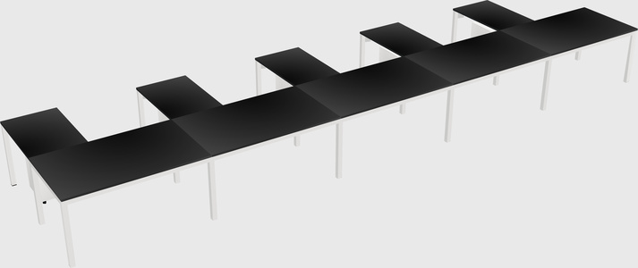 L-shaped desk