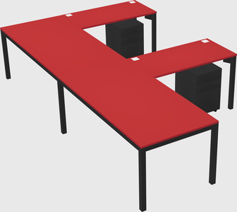 L-shaped desk