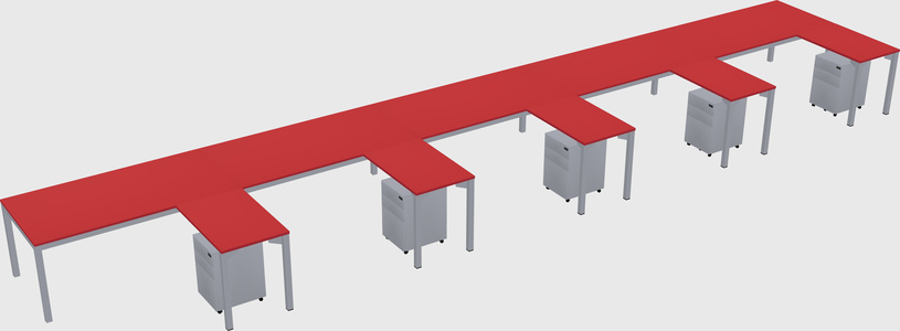 L-shaped desk