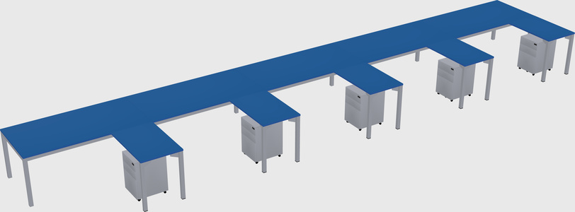 L-shaped desk