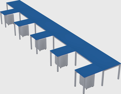 L-shaped desk