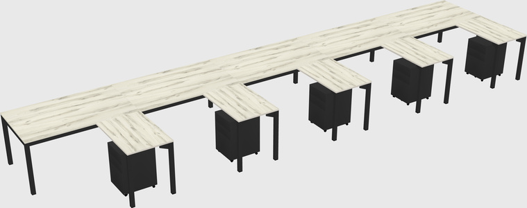 L-shaped desk