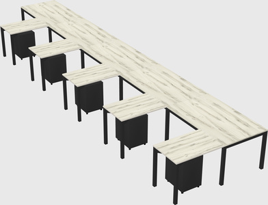 L-shaped desk