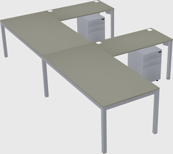 L-shaped desk