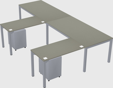 L-shaped desk