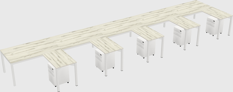 L-shaped desk