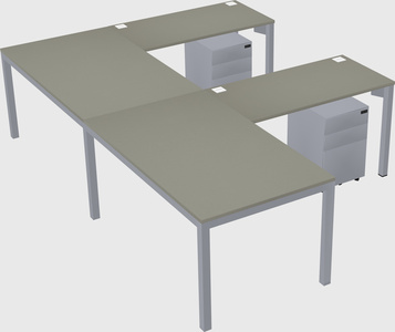 L-shaped desk