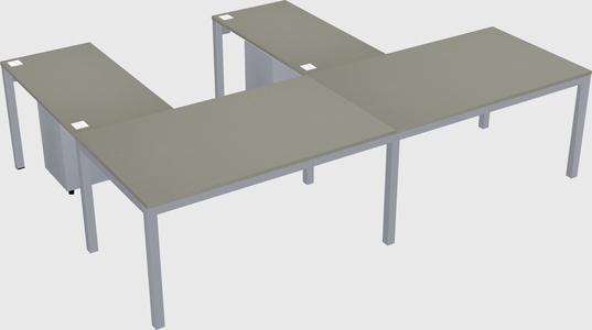 L-shaped desk