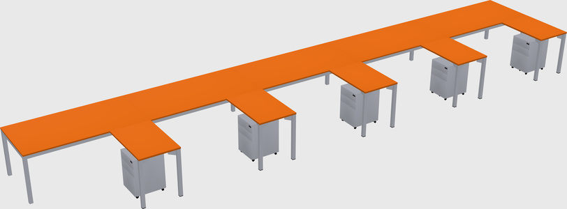 L-shaped desk