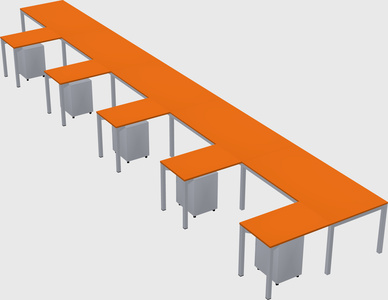 L-shaped desk
