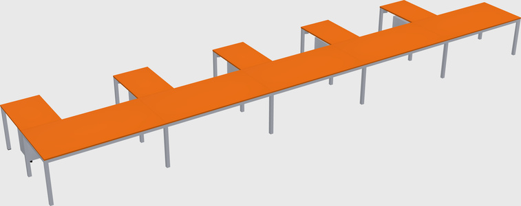 L-shaped desk