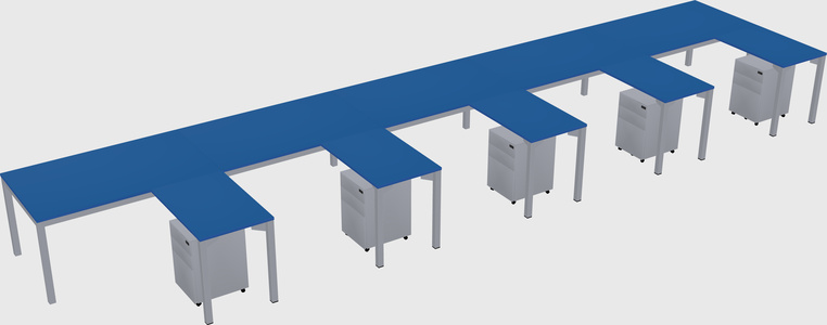 L-shaped desk