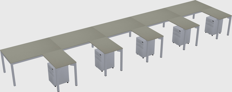L-shaped desk