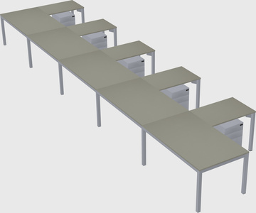 L-shaped desk