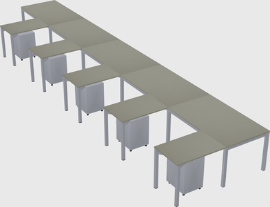 L-shaped desk