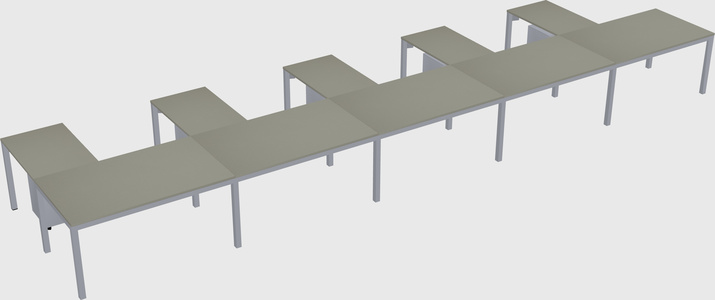 L-shaped desk