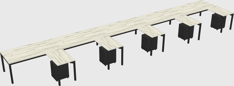 L-shaped desk
