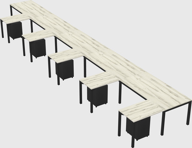 L-shaped desk