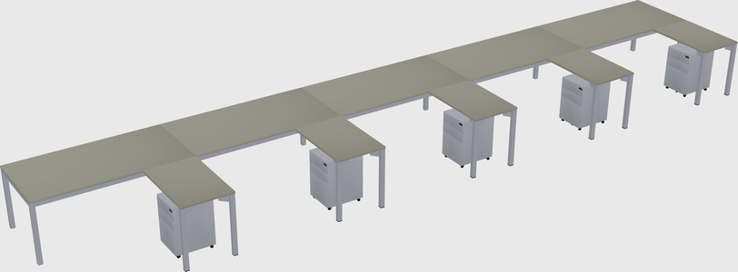 L-shaped desk