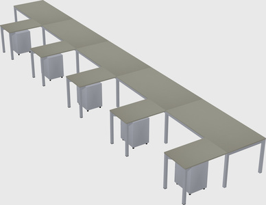 L-shaped desk