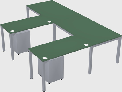 L-shaped desk
