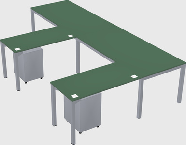 L-shaped desk
