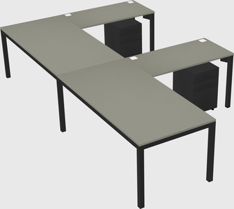 L-shaped desk