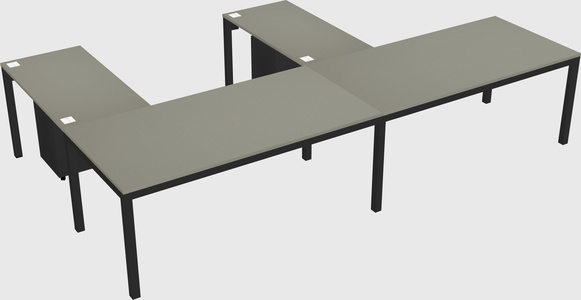 L-shaped desk