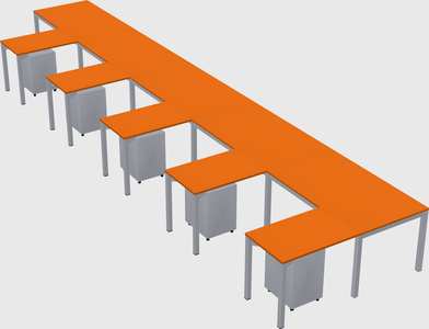 L-shaped desk