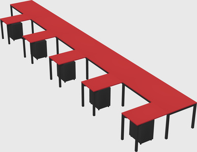 L-shaped desk