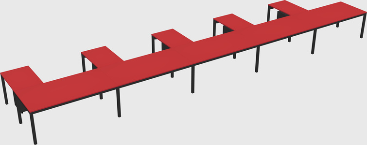 L-shaped desk