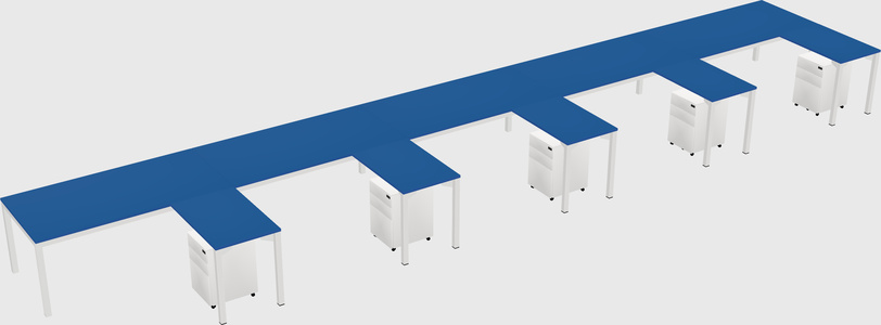 L-shaped desk