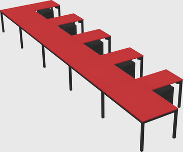 L-shaped desk
