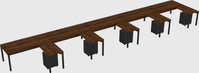 L-shaped desk