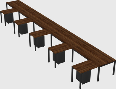 L-shaped desk