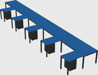 L-shaped desk