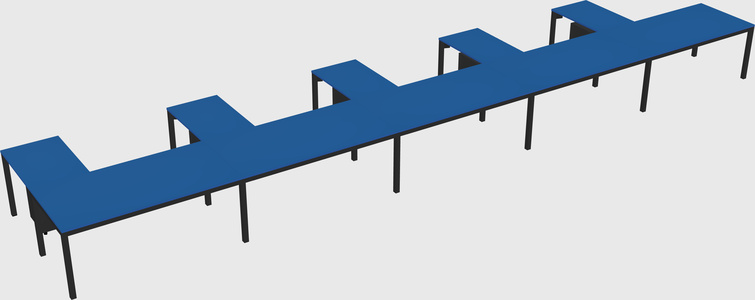 L-shaped desk