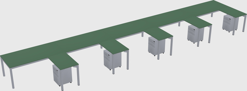 L-shaped desk