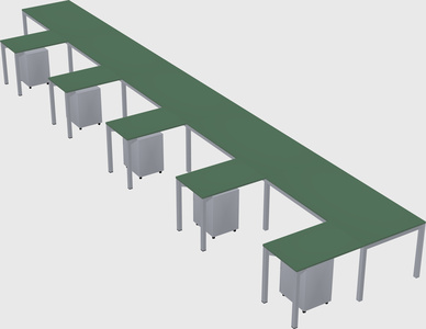 L-shaped desk