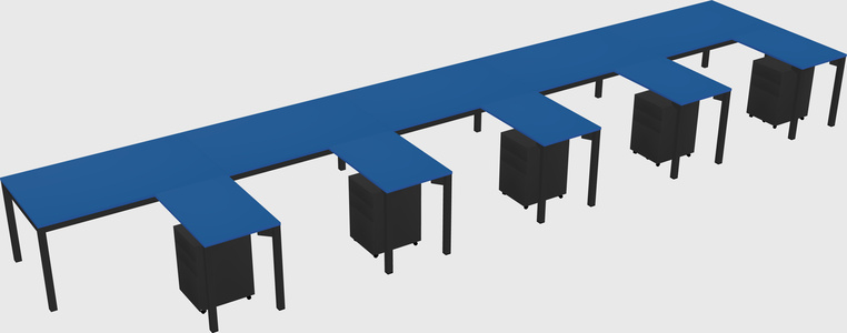 L-shaped desk