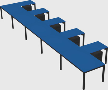 L-shaped desk