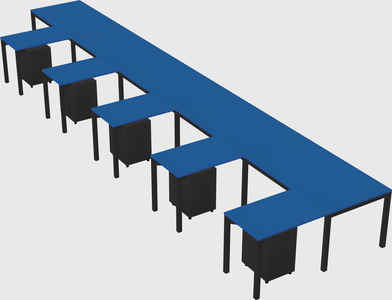 L-shaped desk