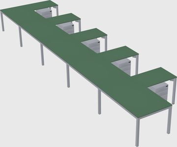 L-shaped desk
