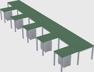 L-shaped desk