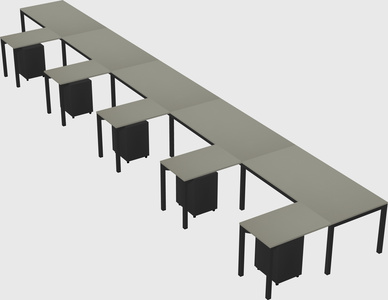 L-shaped desk