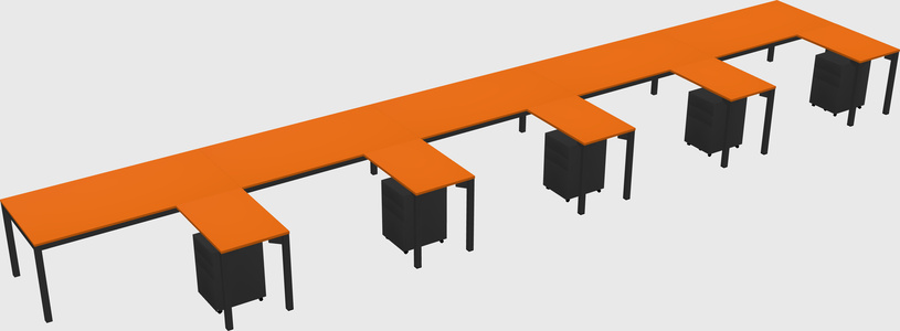 L-shaped desk