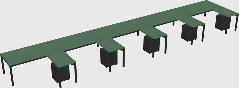 L-shaped desk